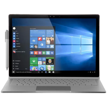 لپ‌تاپ لمسی MICROSOFT SURFACE BOOK1 – پردازنده  I5 6300U | رم 8 گیگ | حافظه 128 گیگابایت SSD | گرافیک Intel | نمایشگر 13.5 اینچ | رنگ نقره‌ای | استوک